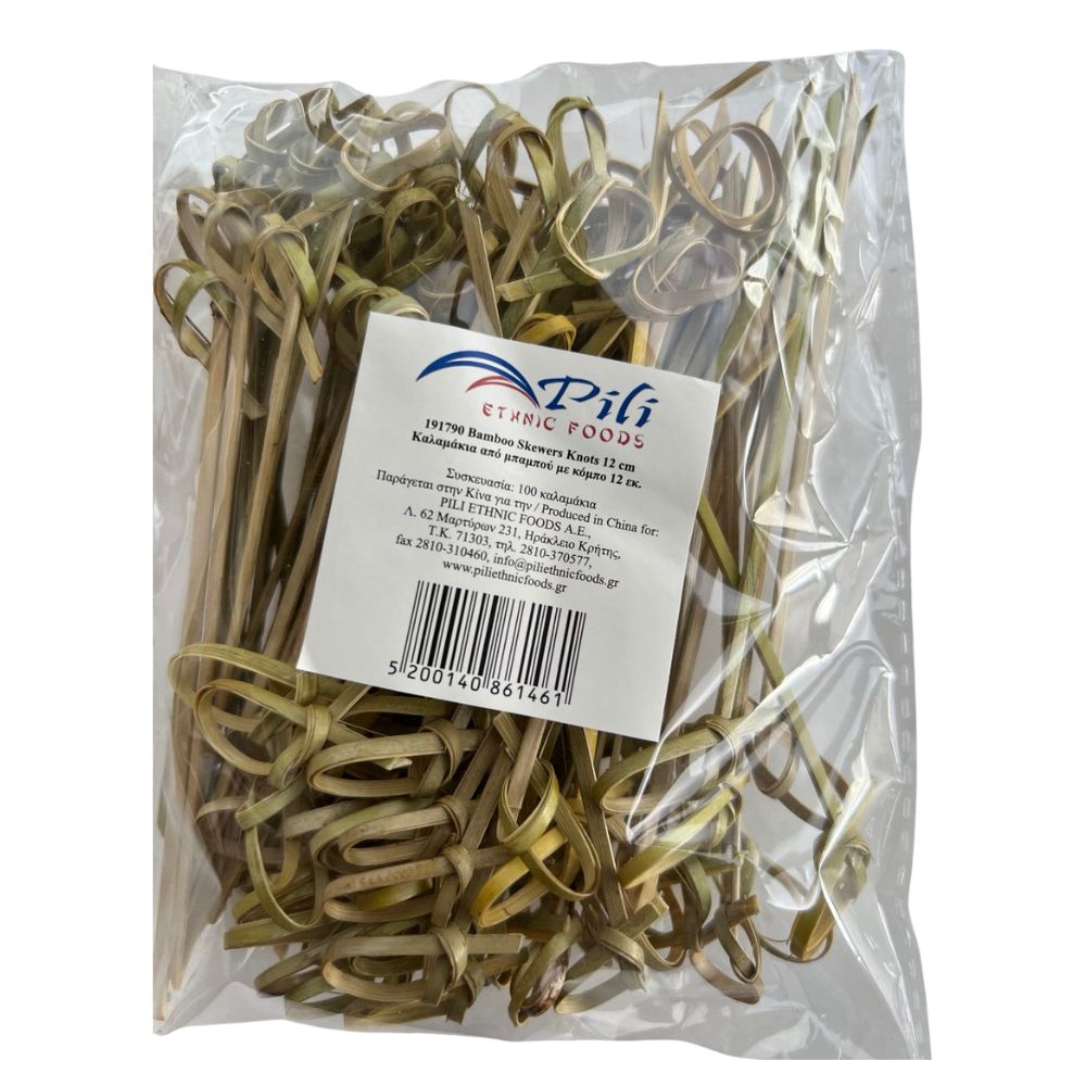 Ξυλοσουβλάκια με Κόμπο 12cm 100 τεμ. PILI