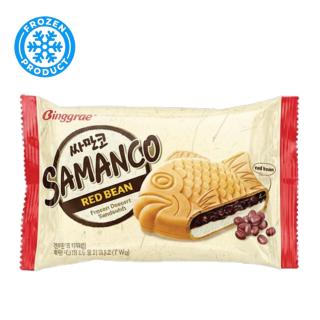 Samanco - Παγωμένο Επιδόρπιο Σάντουιτς Βανίλια & Κόκκινα Φασόλια 96,7g BINGGRAE