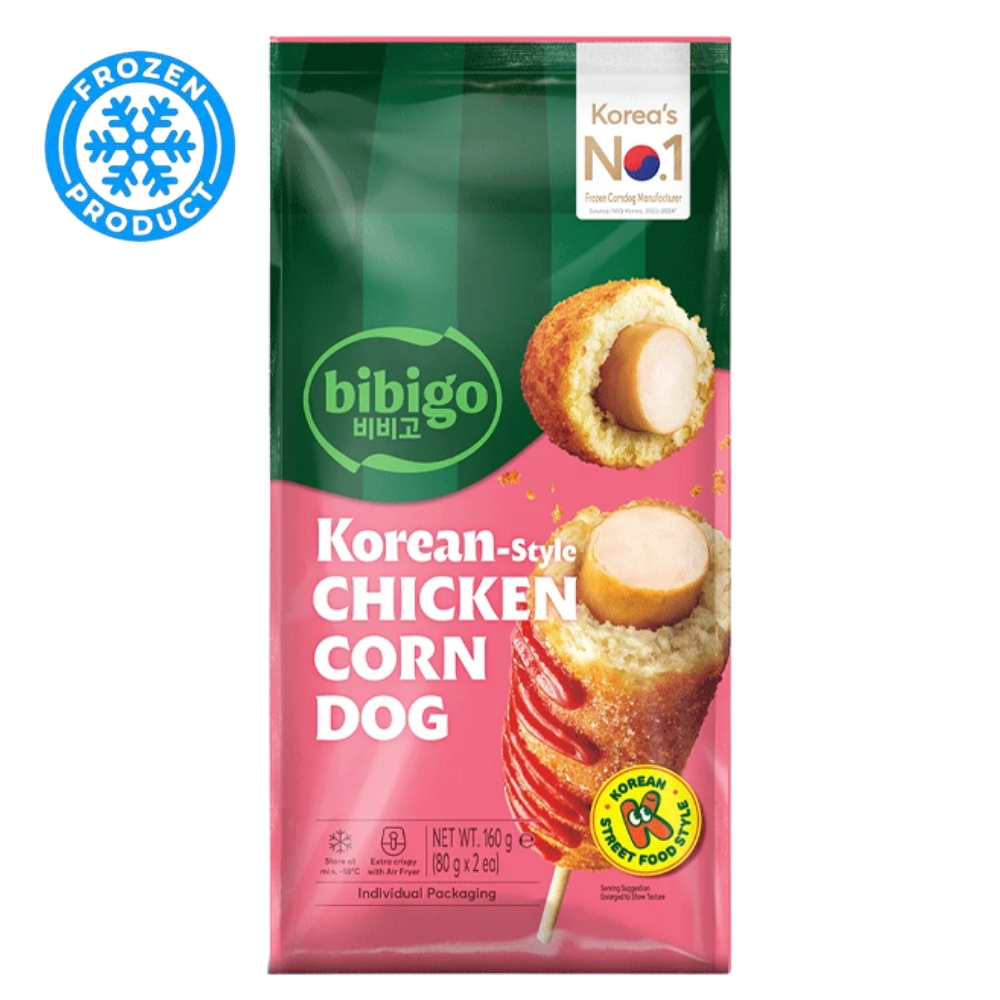 Corn Dog Κοτόπουλο Κορεάτικο Κατεψυγμένο 160g BIBIGO