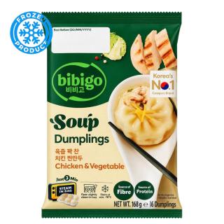 Frozen Soup Dumplings with Chicken & Vegetable 168g BIBIGO