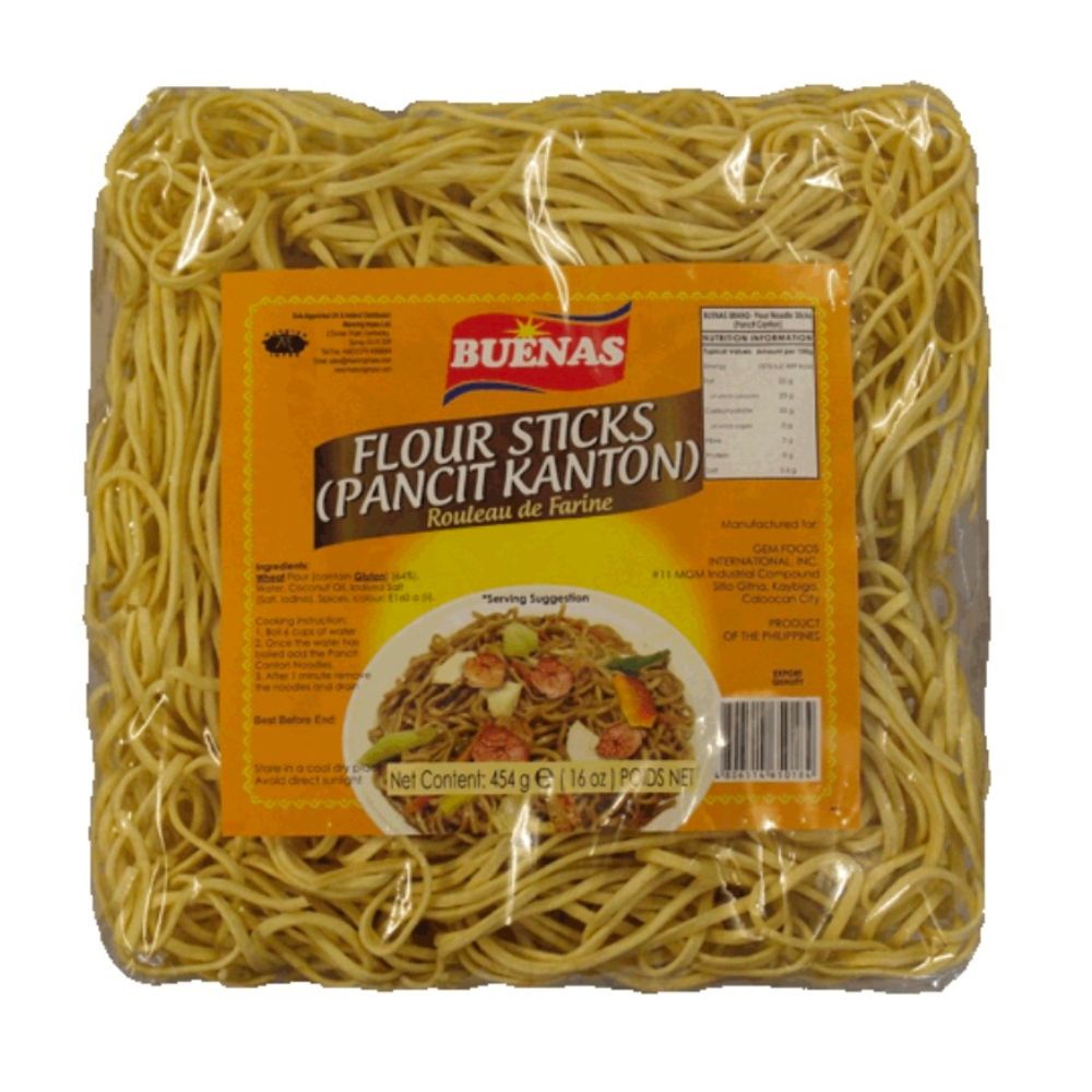 Flour Sticks (Wheat Noodles ) Pancit Canton 227g BUENAS