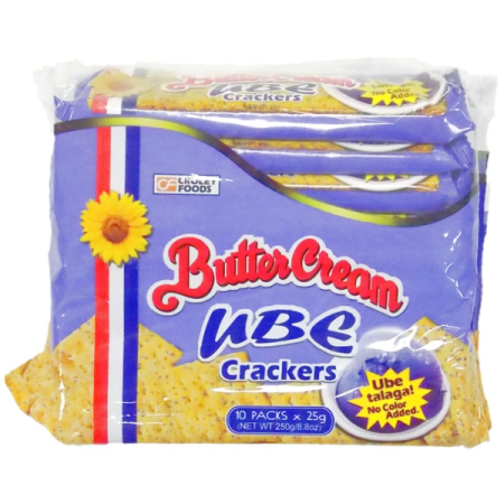 Κρακεράκια με Γεύση Μοβ Γιάμ Ube 250g (10x25g) BUTTER CREAM