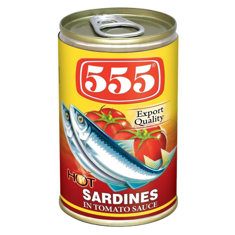 Σαρδέλες σε Σάλτσα Ντομάτας Καυτερές 155g 555