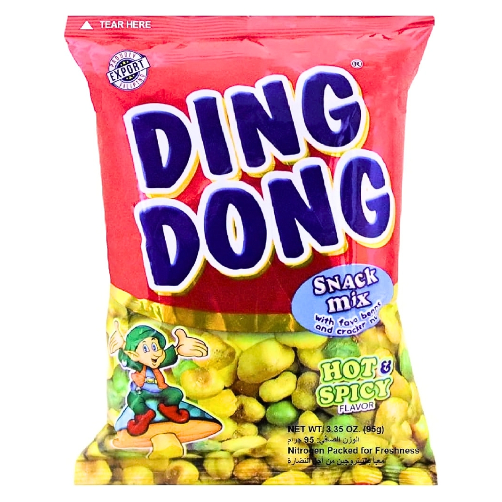 Hot Snack Mix Chips & Curls 95g DING DONG
