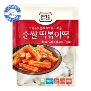 Κυλινδρική Ζύμη Ρυζιού Tteokbokki (Topokki) 500g JONGGA