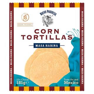 White Corn Tortillas 6" (15cm) 12 pcs 181g Nuevo Progreso