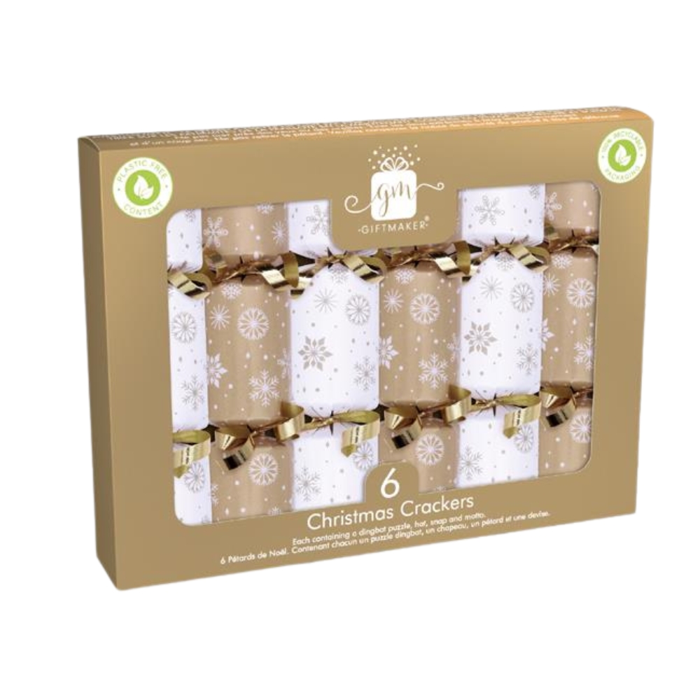 Χριστουγεννιάτικα Δώρα Έκπληξη Gold & Silver Mini Christmas Crackers 6,6'' 6 PK GIFTMAKER