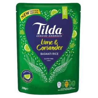 Steamed Basmati Rice Lime & Coriander 250g TILDA