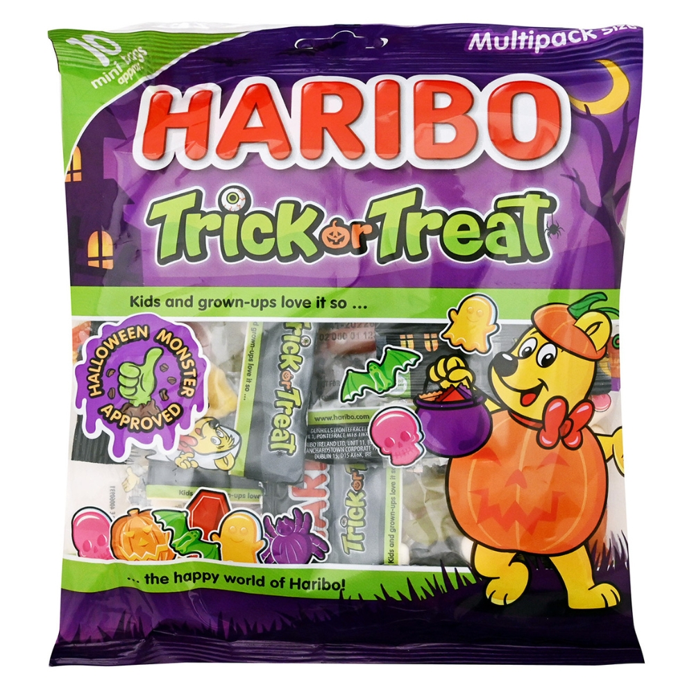 Trick or Treat Fruit & Foam Gummy Candy Assortment 160g HARIBO