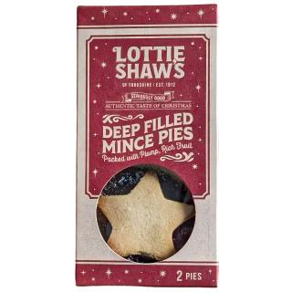 Seriously Good Traditional Mince Pies 140g (2 pcs) LOTTIE SHAWS