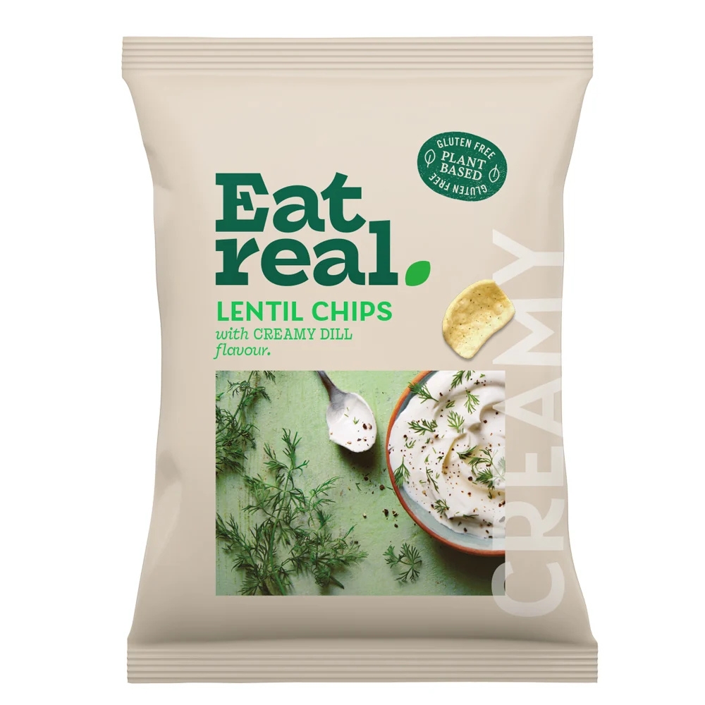 Τσιπς Φακής με Γεύση Κρέμα Άνηθου 40g EAT REAL