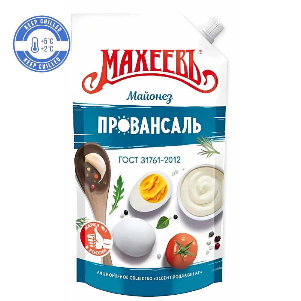 Mayonnaise Provansal Light 50.5% - Махеев Майонез Провансаль белый 50,5% 380G MAHEEW