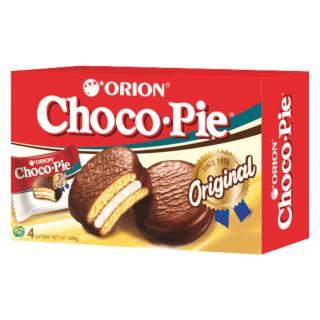 Κορεάτικα Αφράτα Κοκάκια Choco Pie Κλασσική Γεύση 120g (4x30g) ORION