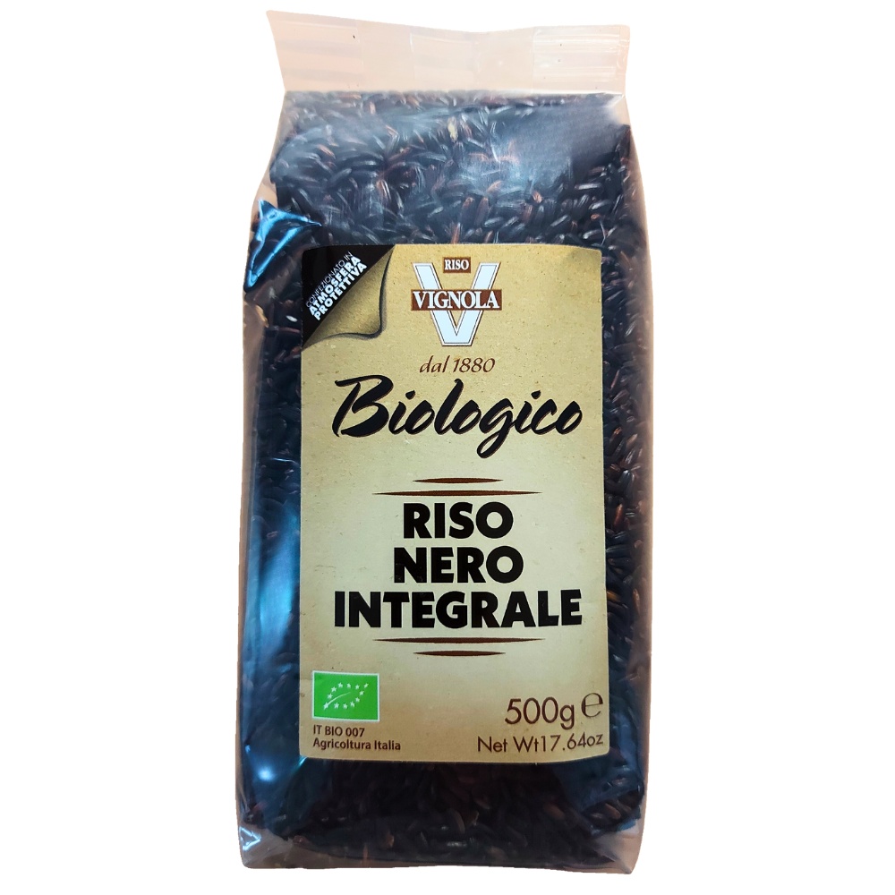 Black Wholegrain Rice Organic - Riso Integrale Nero 500g RISO VIGNOLA