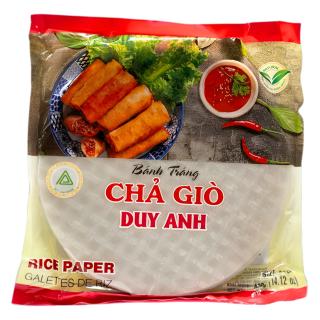 Φύλλα Ρυζιού Στρογγυλά 22cm για Τηγάνισμα 400g DUY ANH