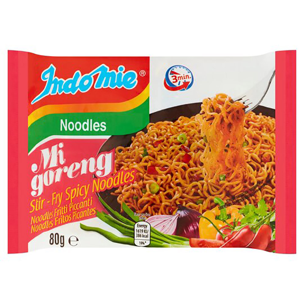 Instant Noodles Mi Goreng Spicy Noodles 80g INDOMIE