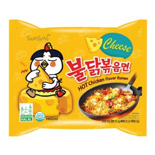 Κορεάτικα Στιγμιαία Νουντλς με Γεύση Καυτερό Κοτόπουλο και Τυρί 140g SAMYANG