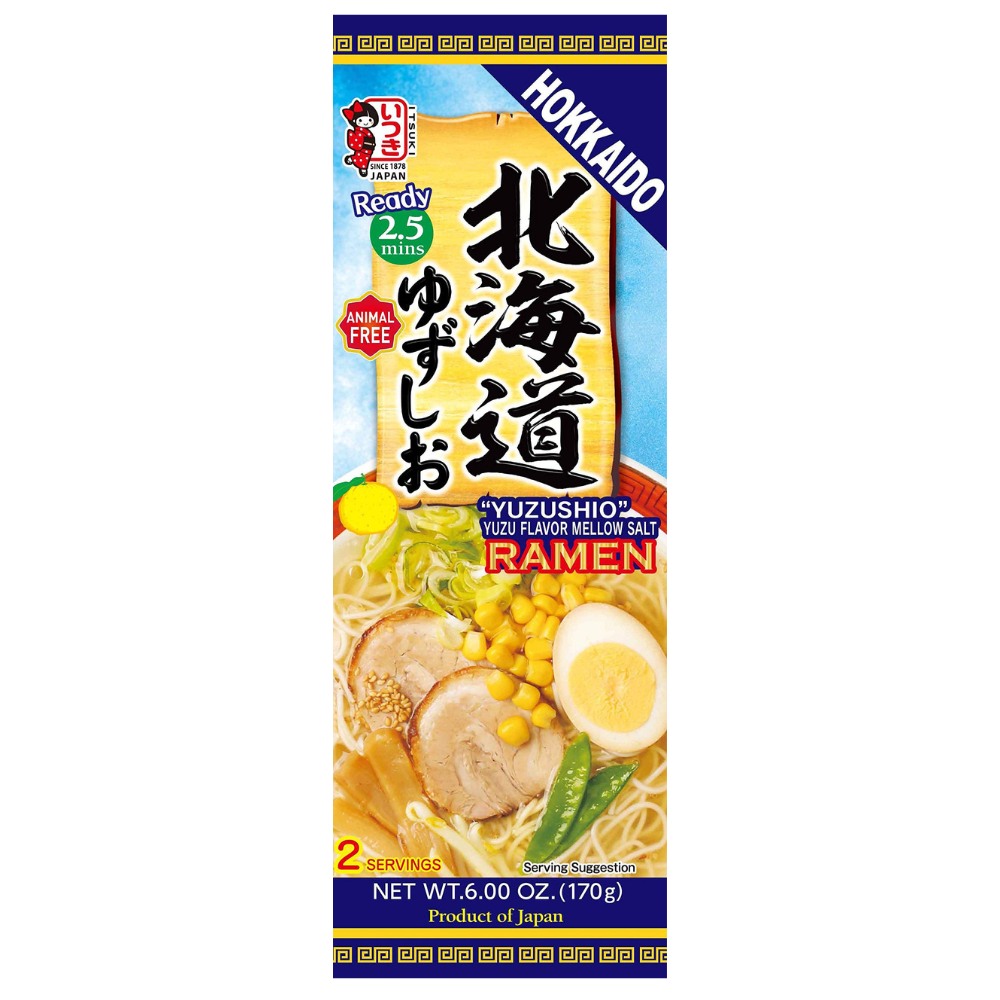 Hokkaido Yuzu-Shio Ramen 五木 北海道ゆずしおラーメン 172g (2p) ITSUKI