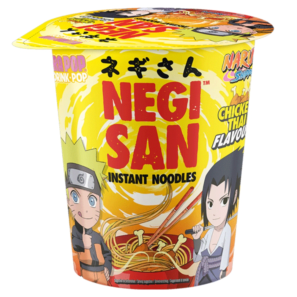 Instant Cup Noodles Chicken Flavour NARUTO 65g NEGISAN