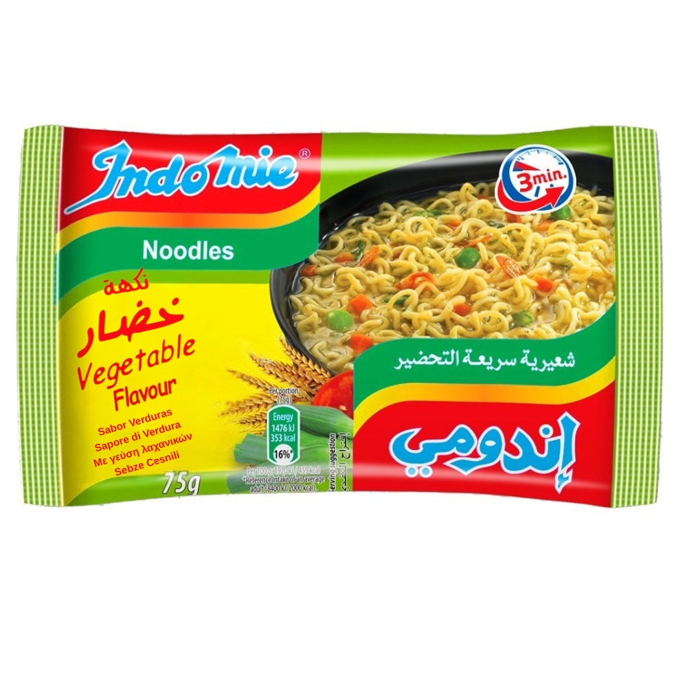 Instant Noodles Vegetable Flavoured Arabic 75g INDOMIE