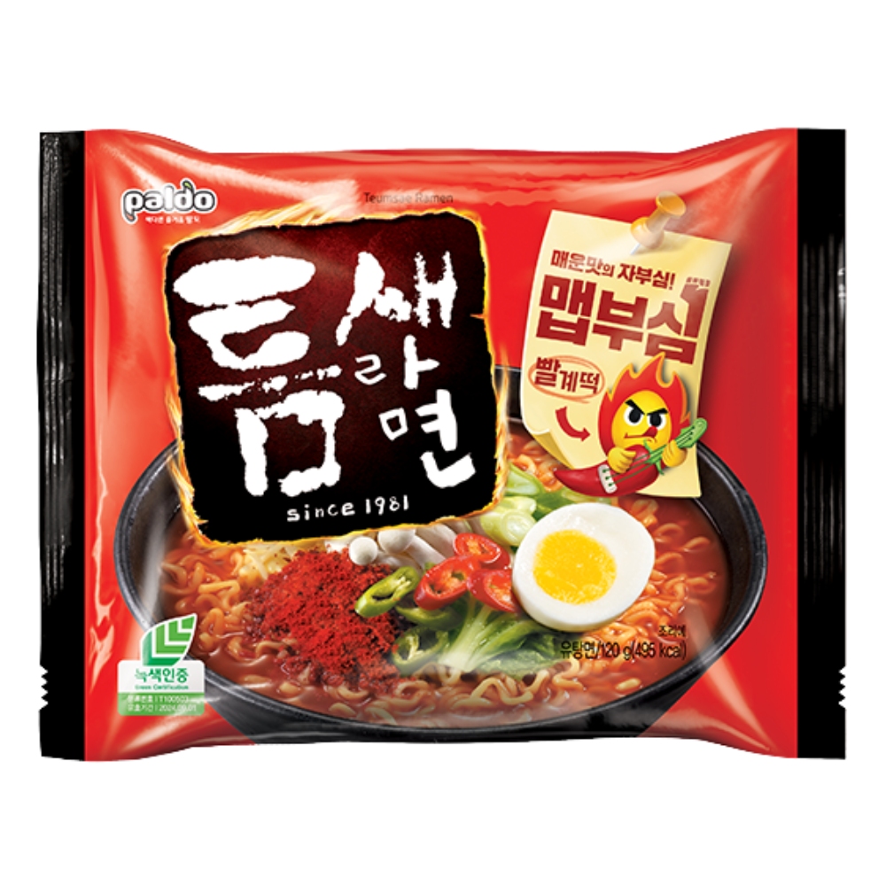 Instant Noodles Teumsae Hot&Spicy Ramen 120G PALDO