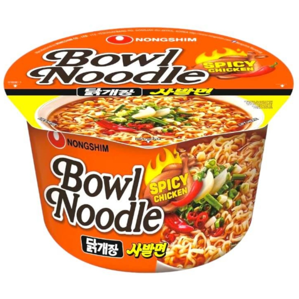 Instant Spicy Chicken Noodles Bowl 100g NONG SHIM