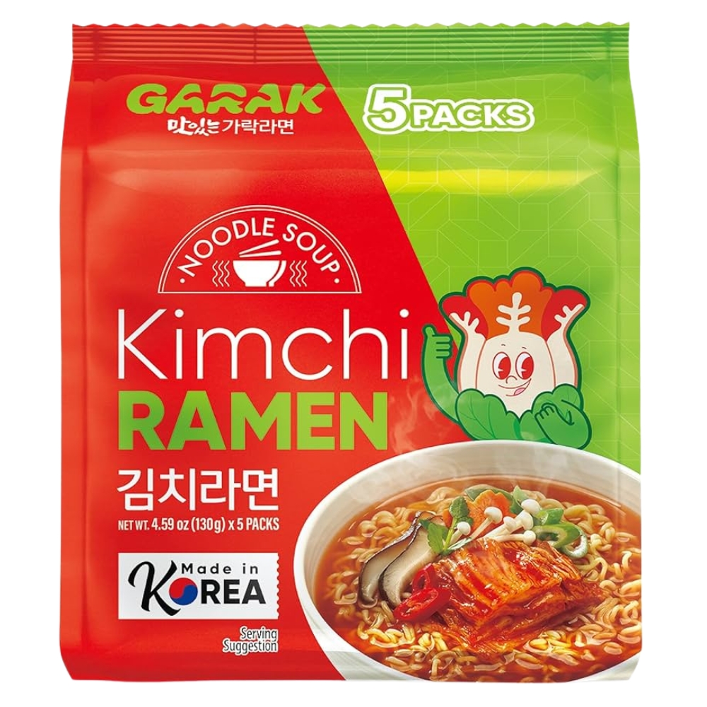 Instant Ramen Noodles Kimchi 650g (5x130g) GARAK
