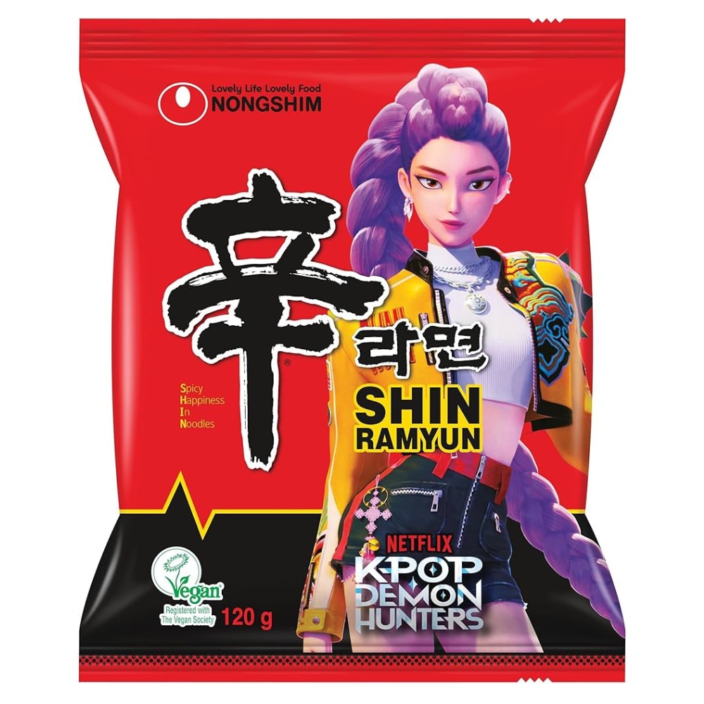 Στιγμιαία Νουντλς καυτερή Γεύση K-POP DEMON HUNTERS Shin Ramyun 120g, NONGSHIM