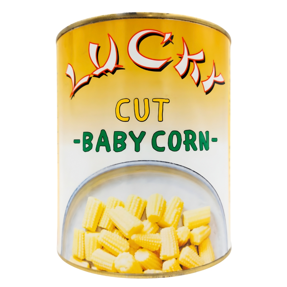 Canned Baby Corn Cut 2,95kg (DW 1,5 kg) LUCKY