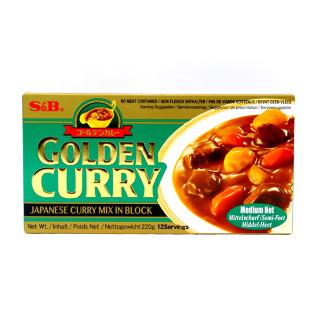 Golden Curry Medium Hot (12 Servings) 220g S&B
