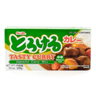 Curry Sauce Mix Japanese Medium Hot 200g S&B