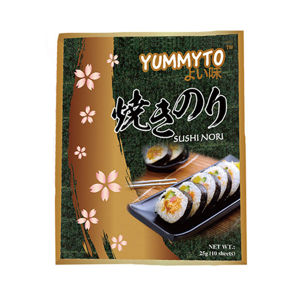 Ψημένα Φύλλα Φυκιών Για Σούσι 10 Φύλλα 25g YUMMYTO