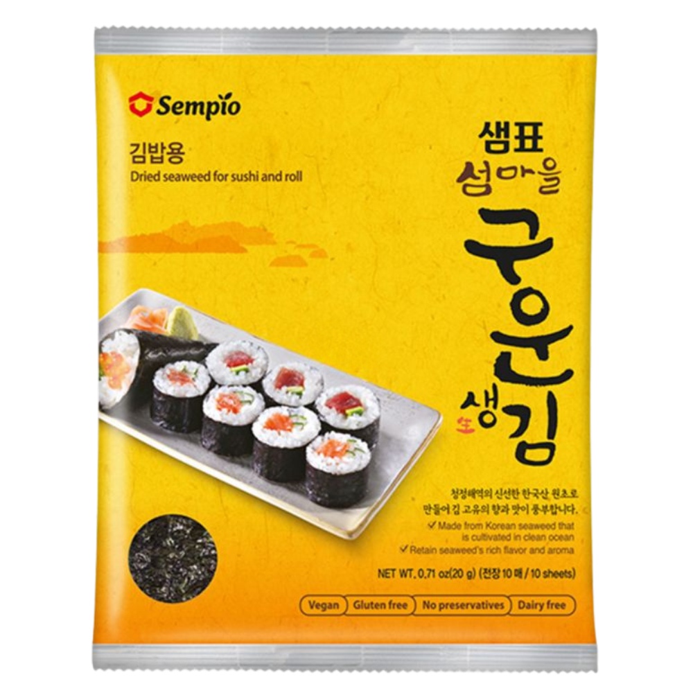 Ψημένα Φύλλα Φυκιών - Φύλλα Νόρι - Sushi Nori 20g (10 φύλλα) SEMPIO