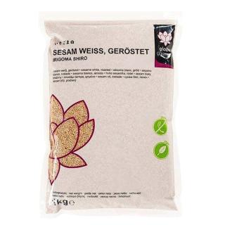 Roasted White Sesame Seeds 1 kg GLOBE GOURMET