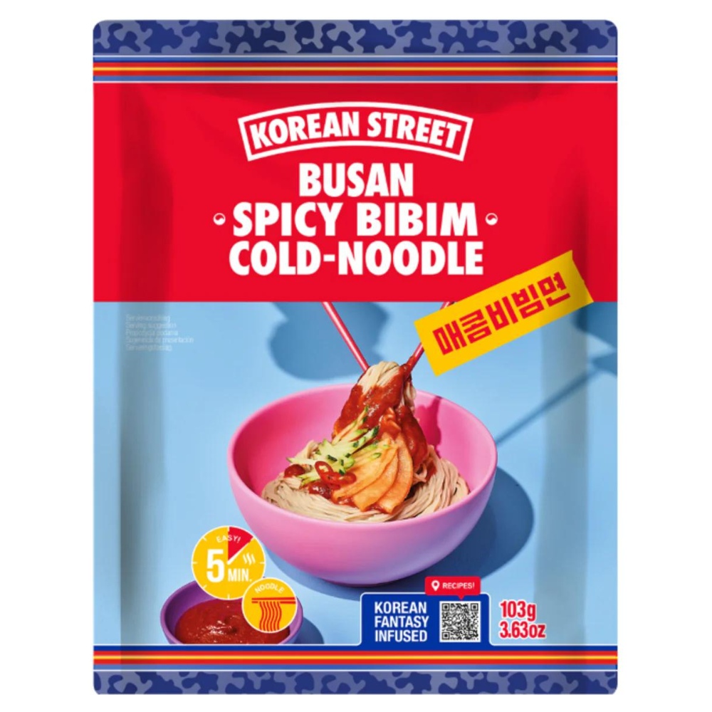 Busan Spicy Bibim Cold-Noodles 162,5g KOREAN STREET