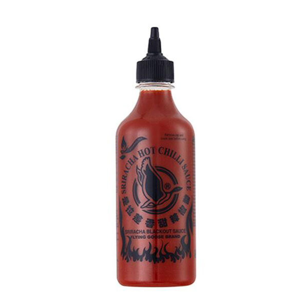 Sriracha Hot Chili Sauce Black out 455ml FLYING GOOSE