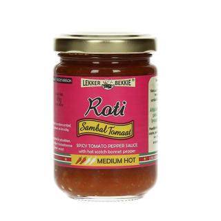 Sambal Roti Tomato Medium Hot 145g LEKKER-BEKKIE