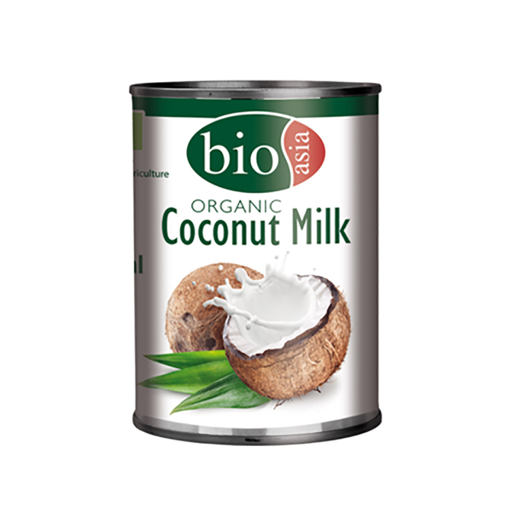 Organic Coconut Milk 17% Fat 400ml BIOASIA