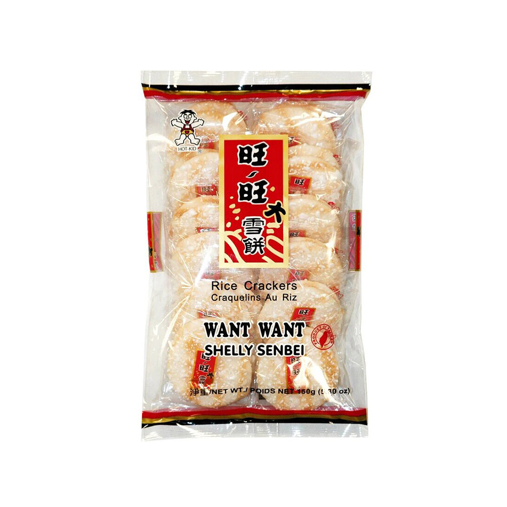 Sweet Rice Crackers Shelly Senbei 150g WANT WANT