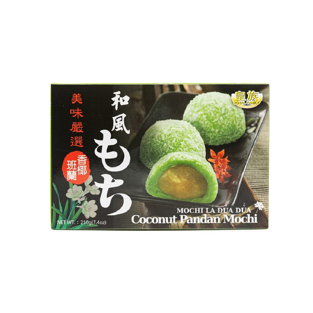 Mochi with Coconut and Pandan Filling 210g ROYAL FAMILY