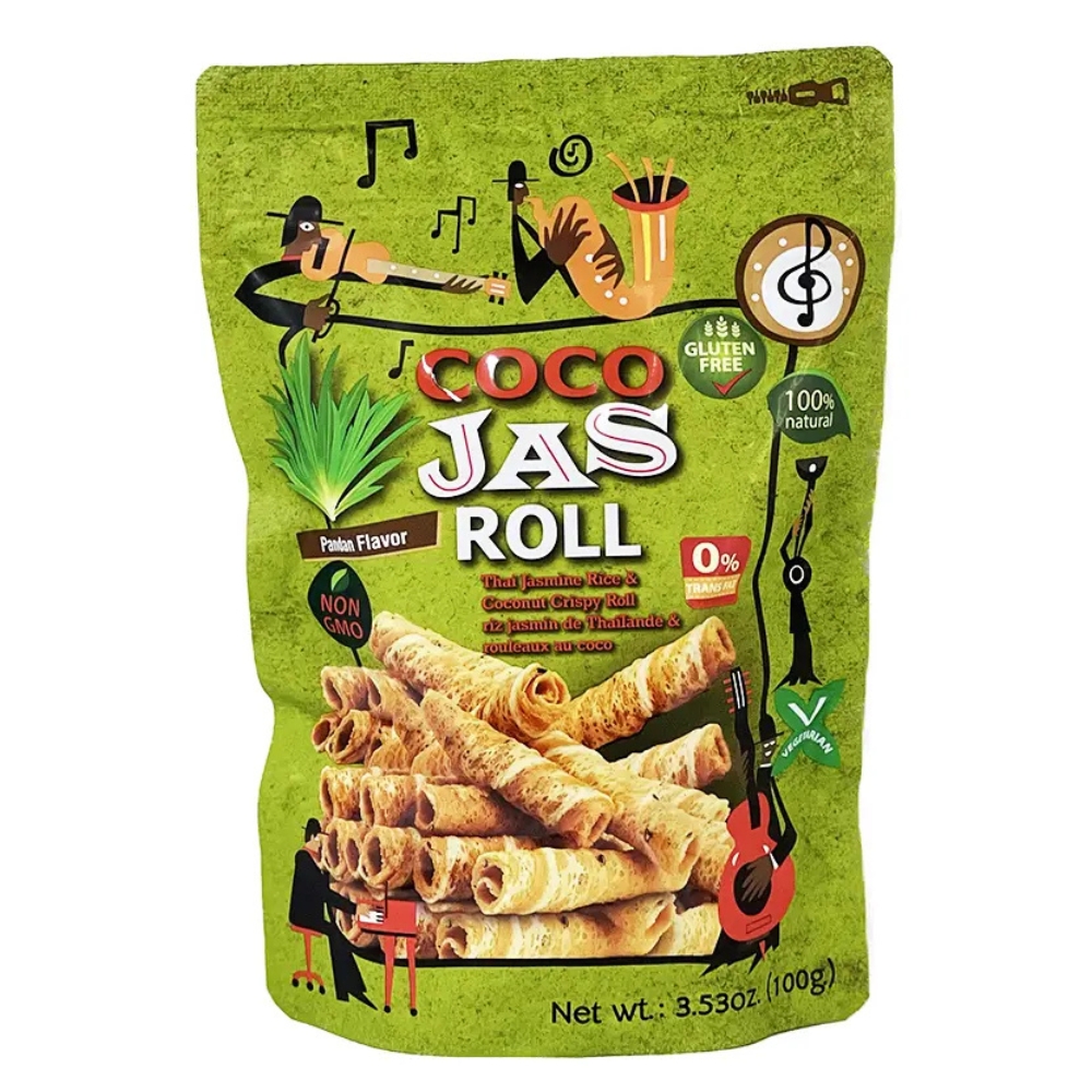Coco Jass Roll Pandan Flavoured 100g COCO RIZ