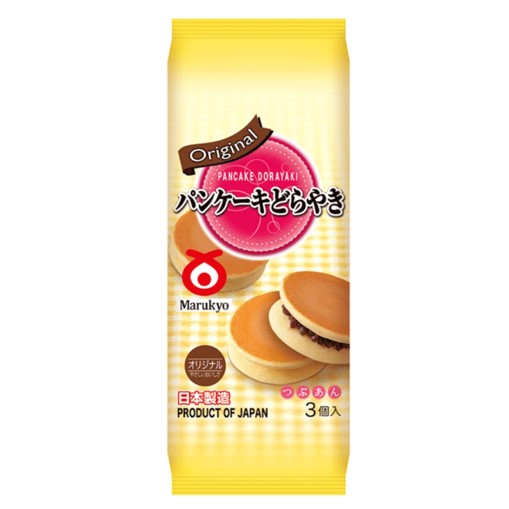 Dorayaki Ιαπωνικό Πανκέϊκ με Γέμιση Γλυκιάς Πάστας Κόκκινου Φασολιού 150g (3 τεμ) MARUKYO