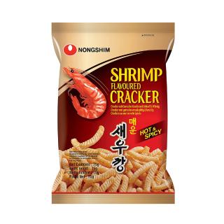 Hot & Spicy Shrimp Flavoured Crackers 75g NONGSHIM