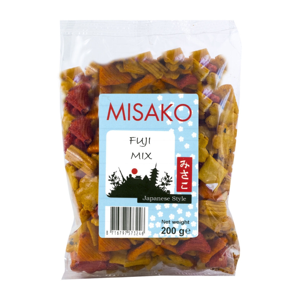 Ανάμεικτα Κράκερ Ρυζιού Ιαπωνική Συνταγή 200g MISAKO
