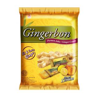 Ginger Candy With Honey & Lemon Flavour 125g GINGERBON