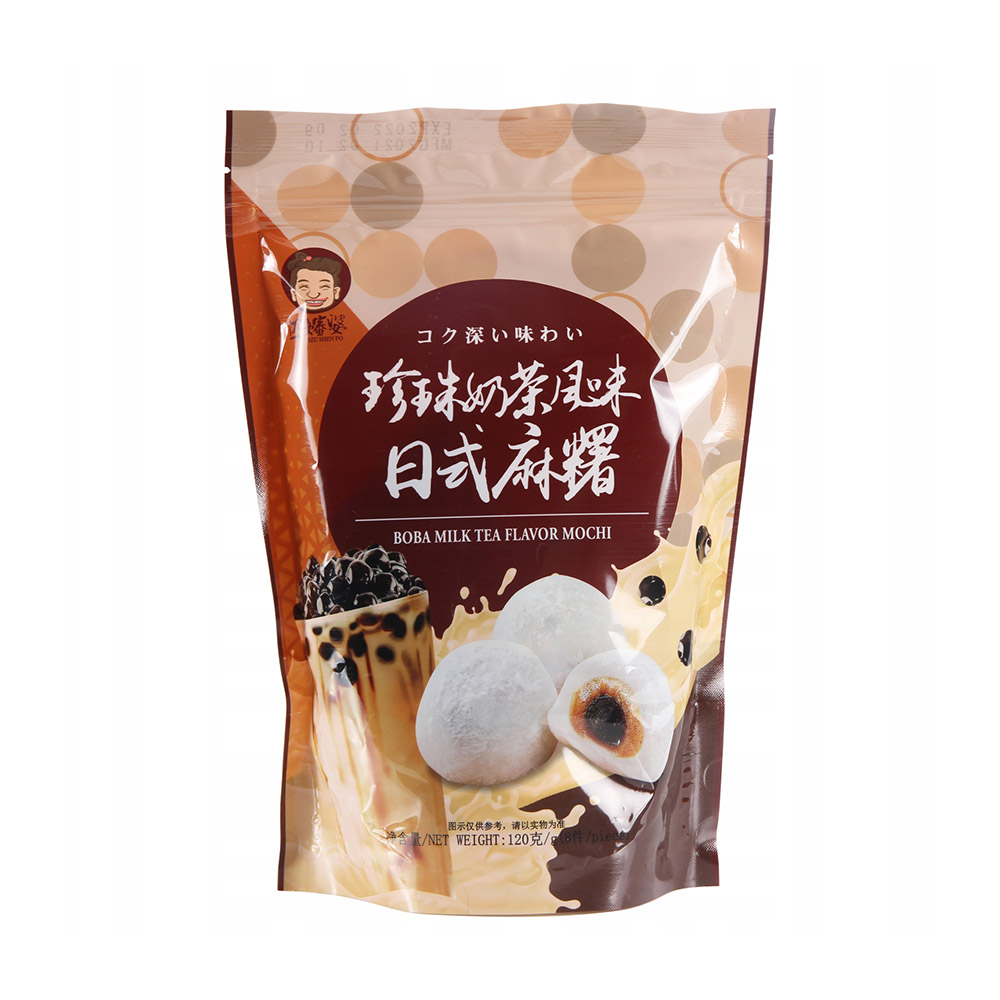 Μότσι με Γεύση Boba Milk Tea 120g SZU SHEN PO