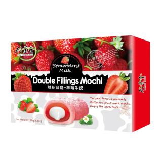 Mochi Double Fillings Strawberry & Milk 180g BAMBOO HOUSE