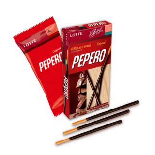 PEPERO Original Chocolate Coated Sticks - 롯데 빼빼로 오리지널 47g LOTTE