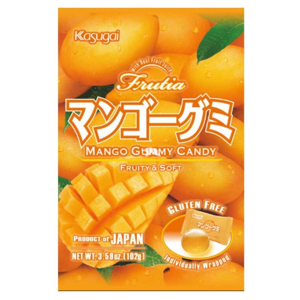 Mango Gummy Candy 春日井マンゴーグミ 102g KASUGAI