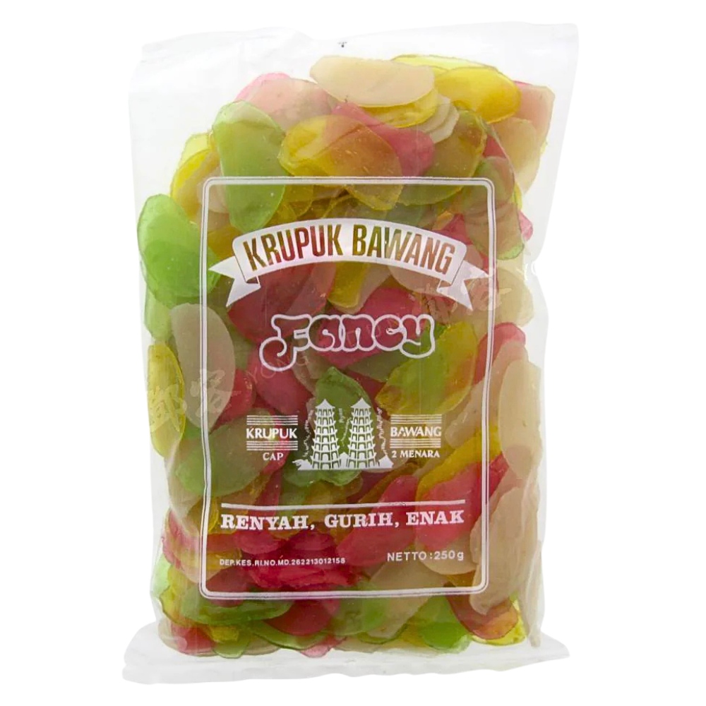 Τσιπς Ταπιόκας Πολύχρωμα Krupuk Bawang Fancy 250g FINNA